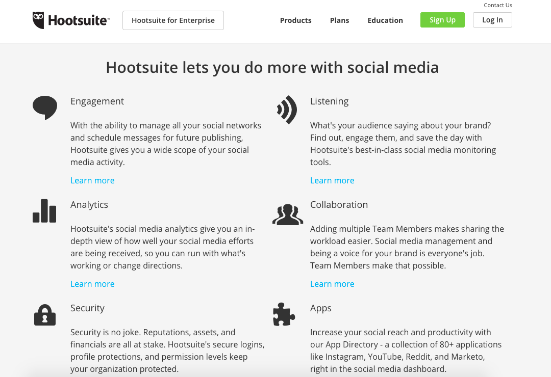 Hootsuite - Social Media Monitoring Tools